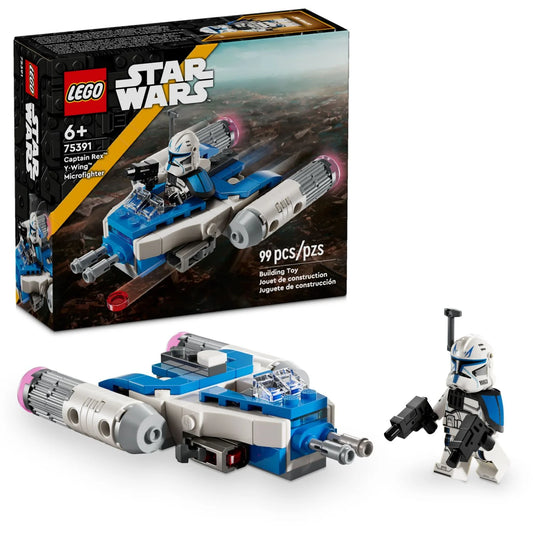 LEGO Star Wars: Juguete Coleccionable de Star Wars Y-Wing para Niños con Minifigura Capitan Rex