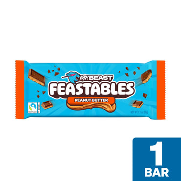 Mrbeast Peanut Butter Milk Chocolate Bar, 2.1 Oz (60G), 1 Count