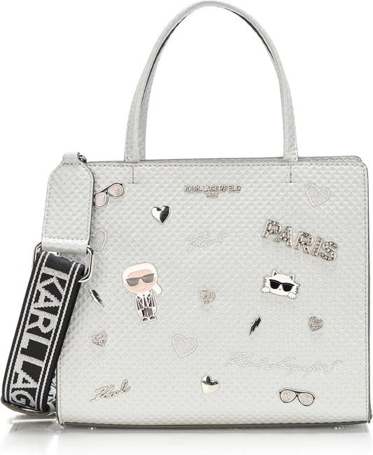 KARL LAGERFELD womens Maybelle Pins Satchel