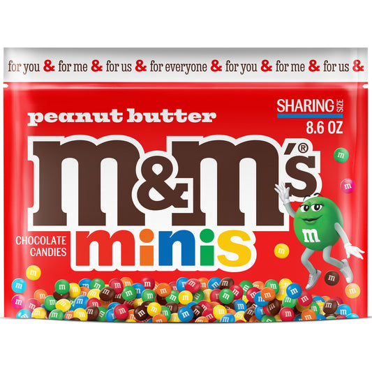 M&M's Caramelo de Chocolate con Leche y Mantequilla de Maní Minis Tamaño para Compartir: 8,6 oz. Bolsa