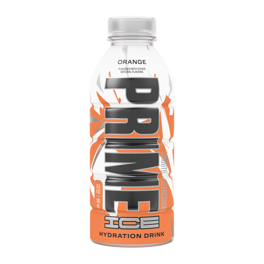 Prime Ice Bebida Deportiva Hidratante Naranja, 16,9 fl oz, Botella