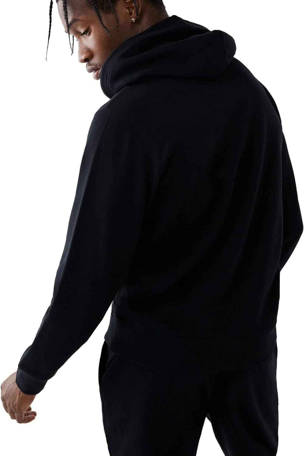 Men’S Metallic Buddha Fleece Hoodie – Y2K Graphic Hoodie for Men, Pullover Style, Iconic Buddha Logo