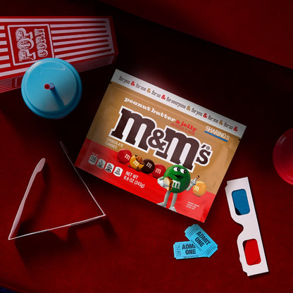 M&M's Mantequilla de Maní y Gelatina, Bolsa de 8.6 oz