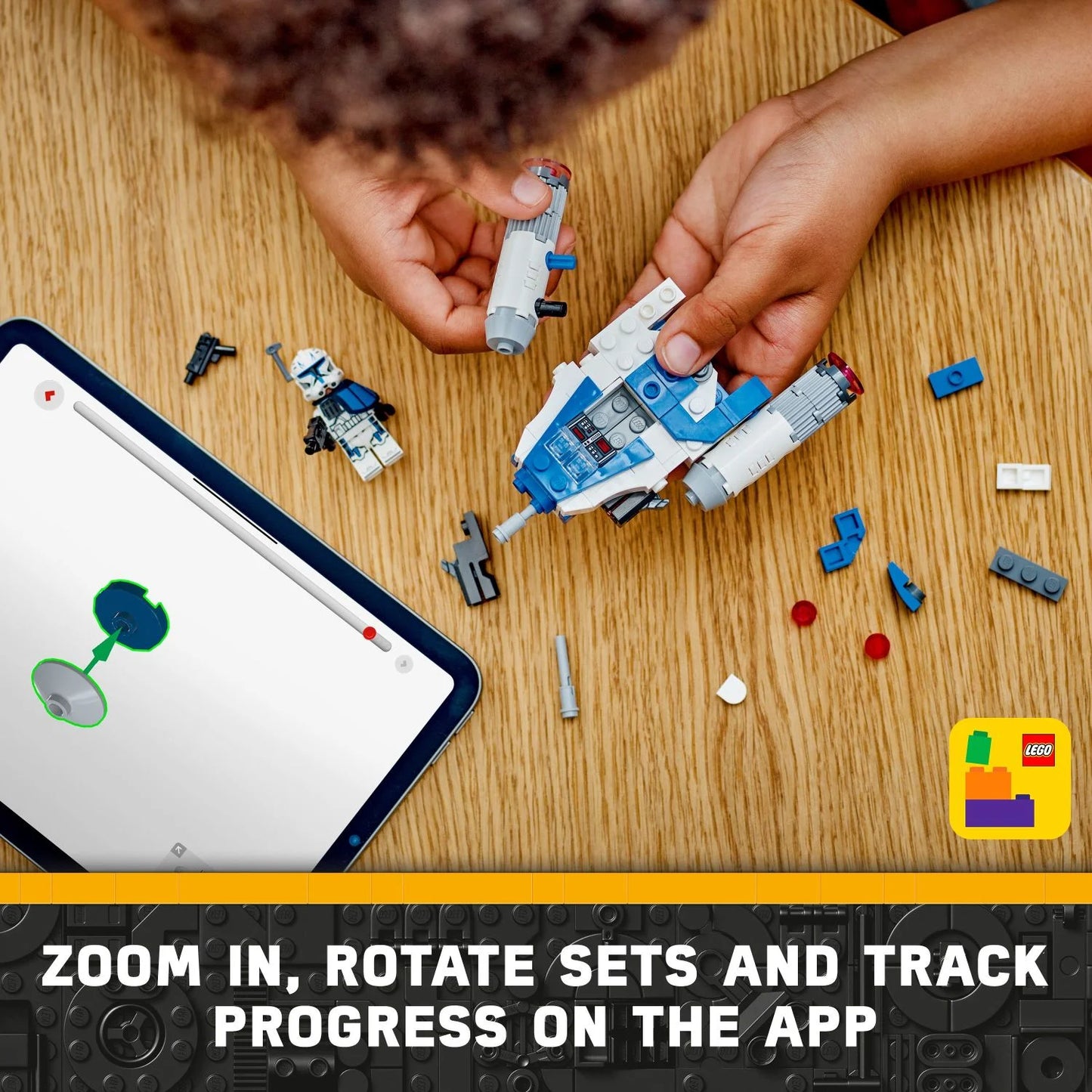 LEGO Star Wars: Juguete Coleccionable de Star Wars Y-Wing para Niños con Minifigura Capitan Rex