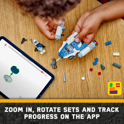 LEGO Star Wars: Juguete Coleccionable de Star Wars Y-Wing para Niños con Minifigura Capitan Rex