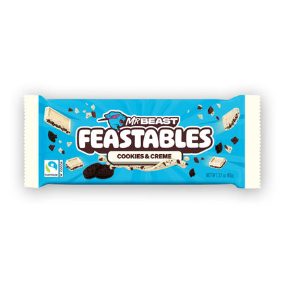 Mr Beast Cookies and Creme White Chocolate Bar, 2.1 Oz (60G), 1 Bar