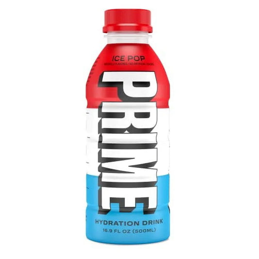 Prime Hydration Bebida Deportiva Ice Pop, 16,9 fl oz, Botella
