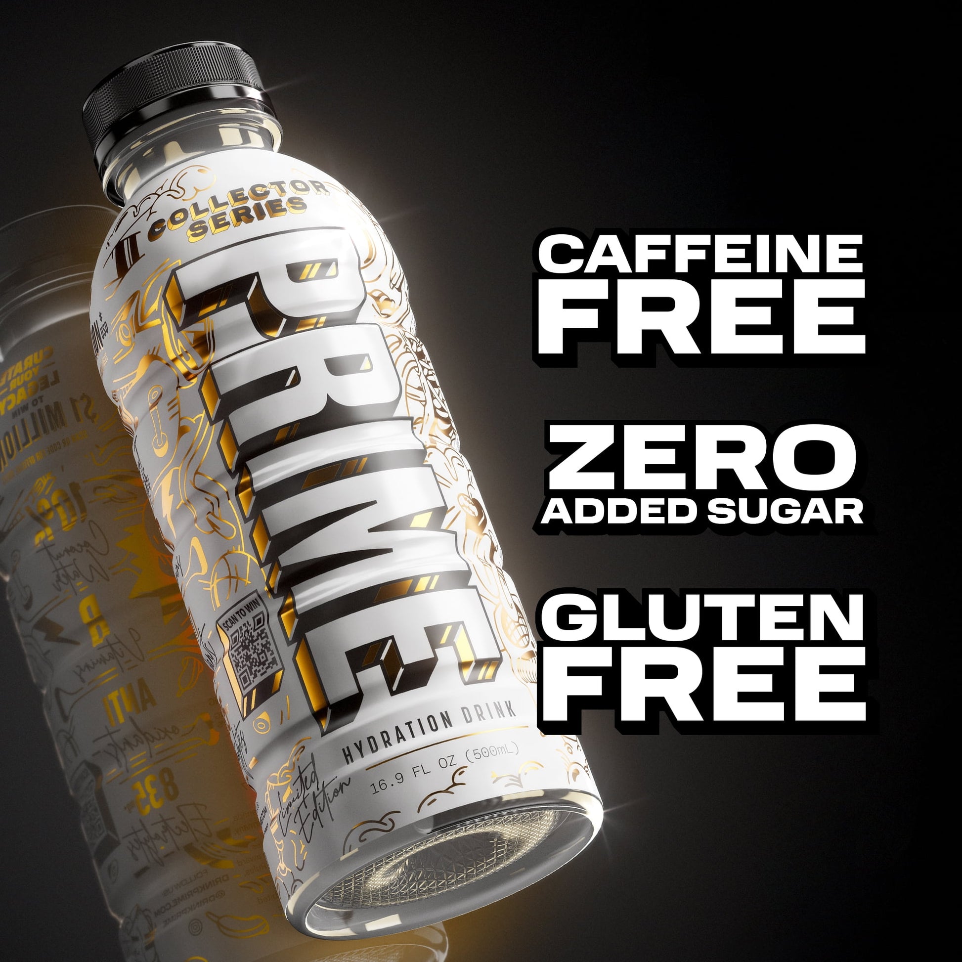 Prime Hydration Bebida Deportiva Serie Coleccionista, 16,9 fl oz, Botella