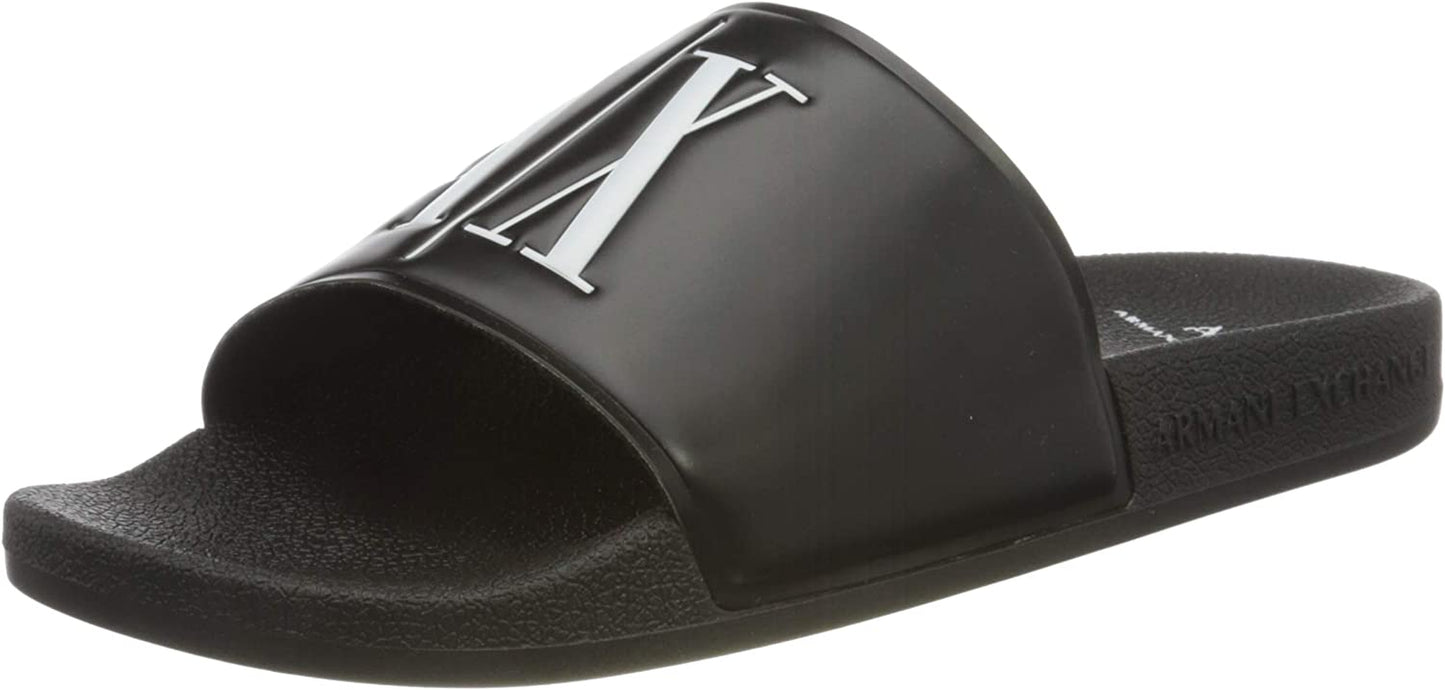 Armani Exchange Sandalias con logo para hombre