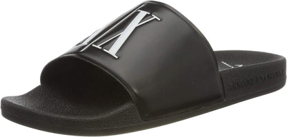 Armani Exchange Sandalias con logo para hombre