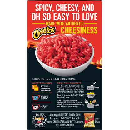Cheetos Mac N Cheese Pasta con Salsa Saborizada Sabor Atrevido y Cursi, Caja de 5.9 oz