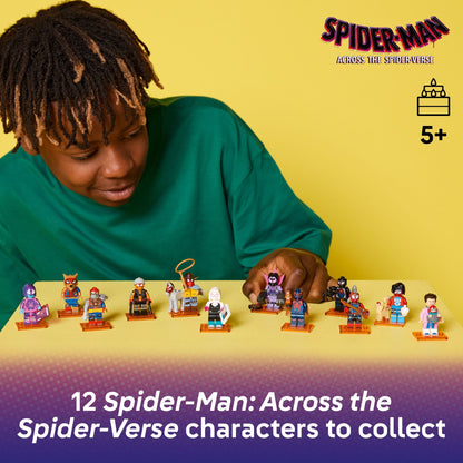 LEGO Minifigures Spider-Man: a Través Del Universo de las Arañas - Caja Misteriosa con 1 de 12 Juguetes para Niños para Juego de Simulación