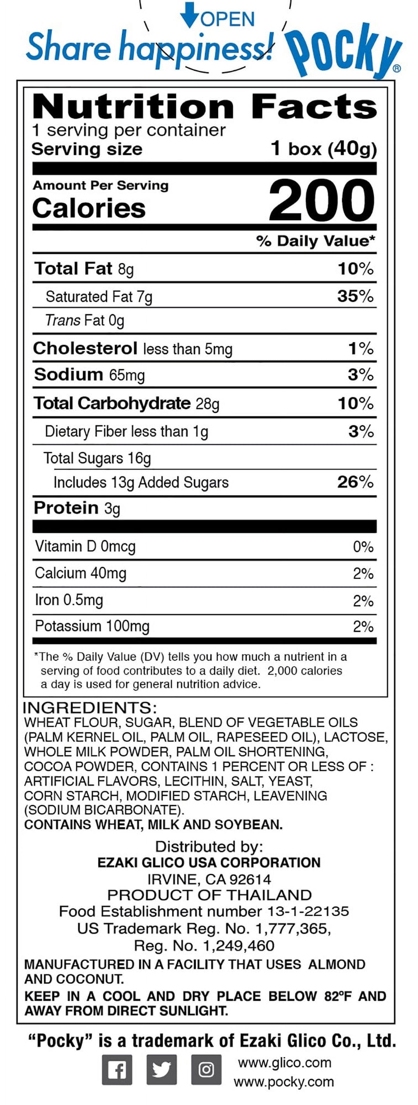 Pocky Palitos de Galleta, Galletas y Crema, 1.41 Oz