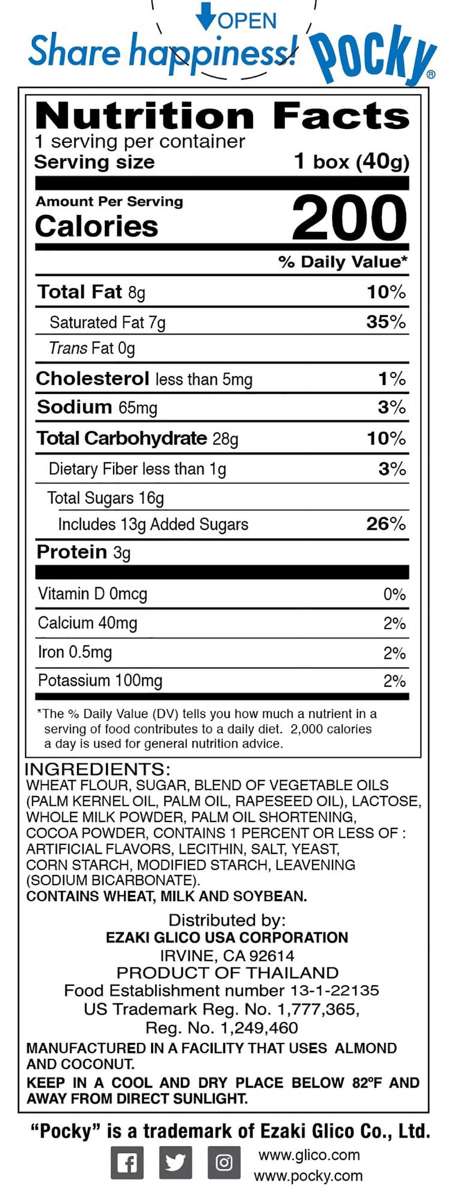 Pocky Palitos de Galleta, Galletas y Crema, 1.41 Oz