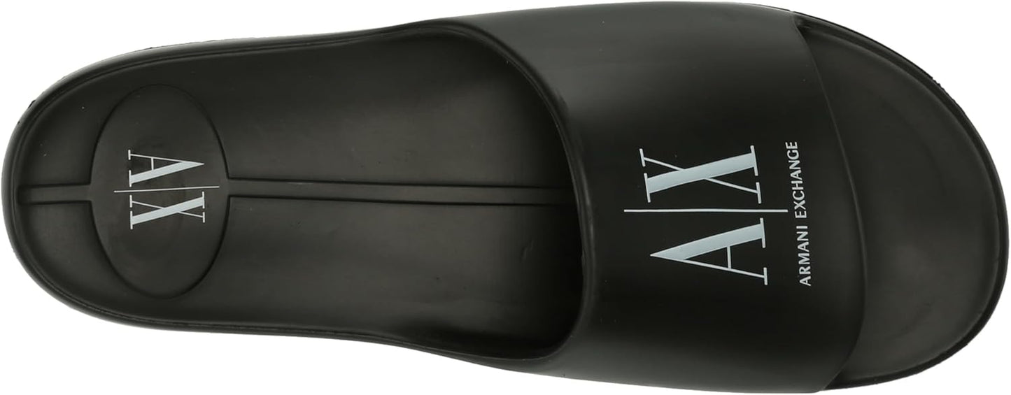 Armani Exchange Sandalias con logo para hombre