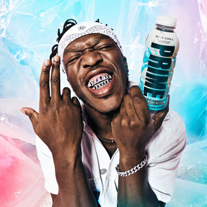 Prime Ice Bebida Deportiva Hidratante Blue Chill, 16.9 fl oz, Botella