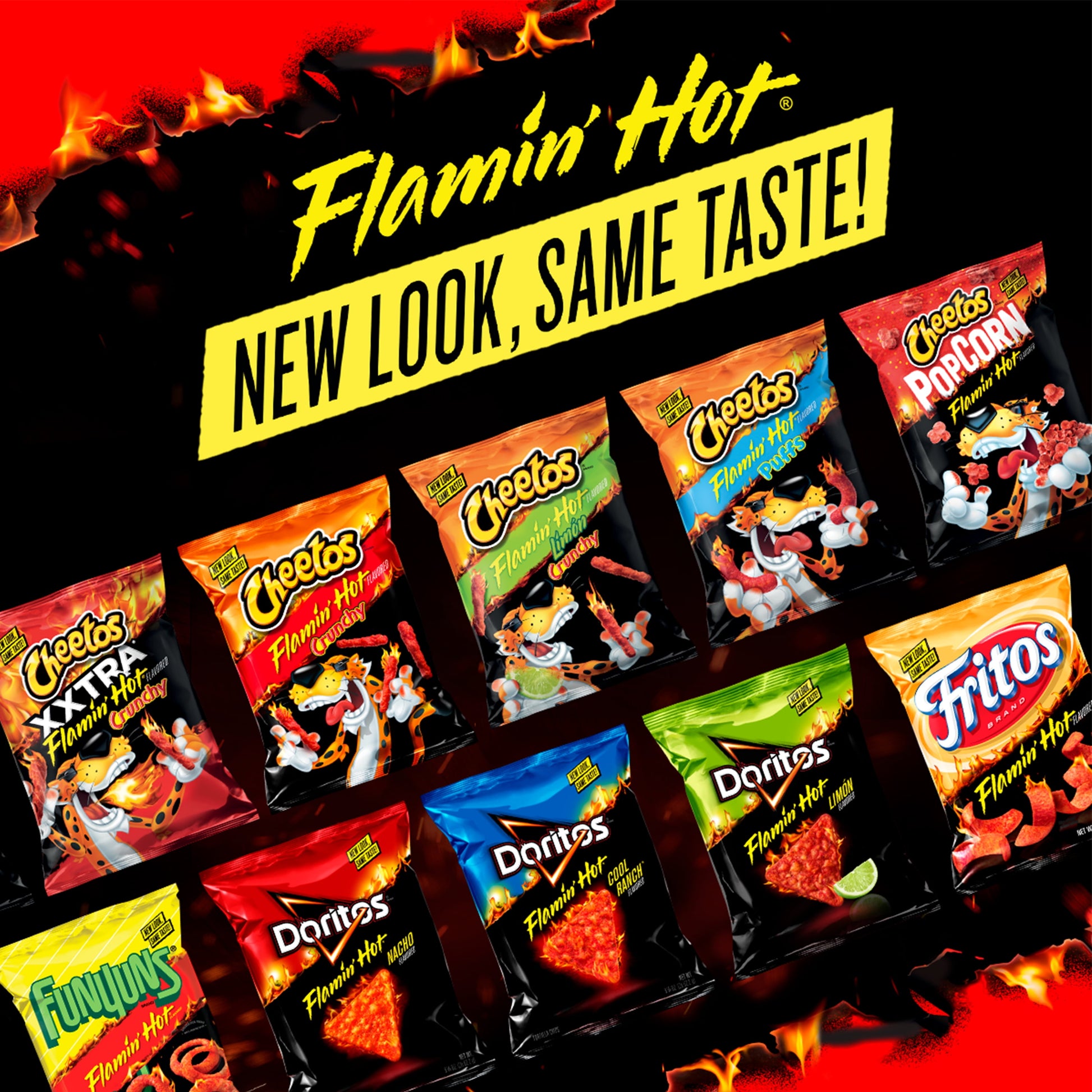Chester's Fries Flamin' Snacks de Maíz con Sabor Caliente