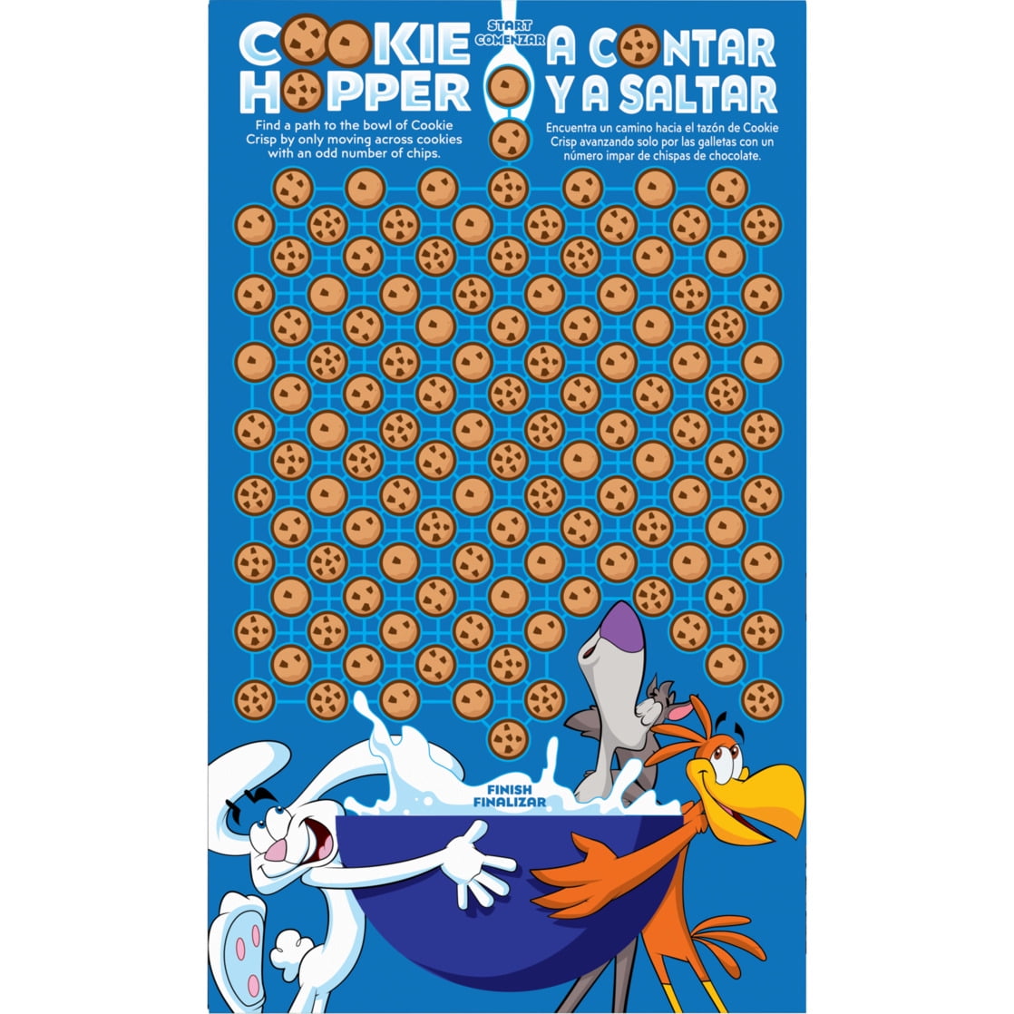 Cookie Crisp Cereal de Desayuno Sabor a Galleta con Chispas de Chocolate, Tamaño Familiar