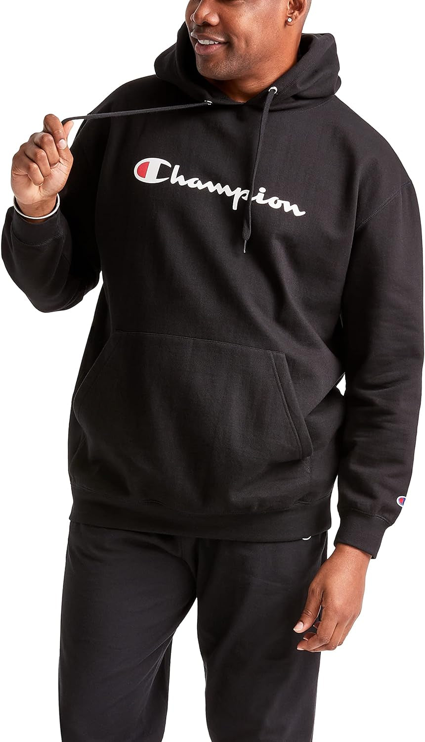 Men'S Fleece Script Logo Hoodie (Reg. or Big & Tall)