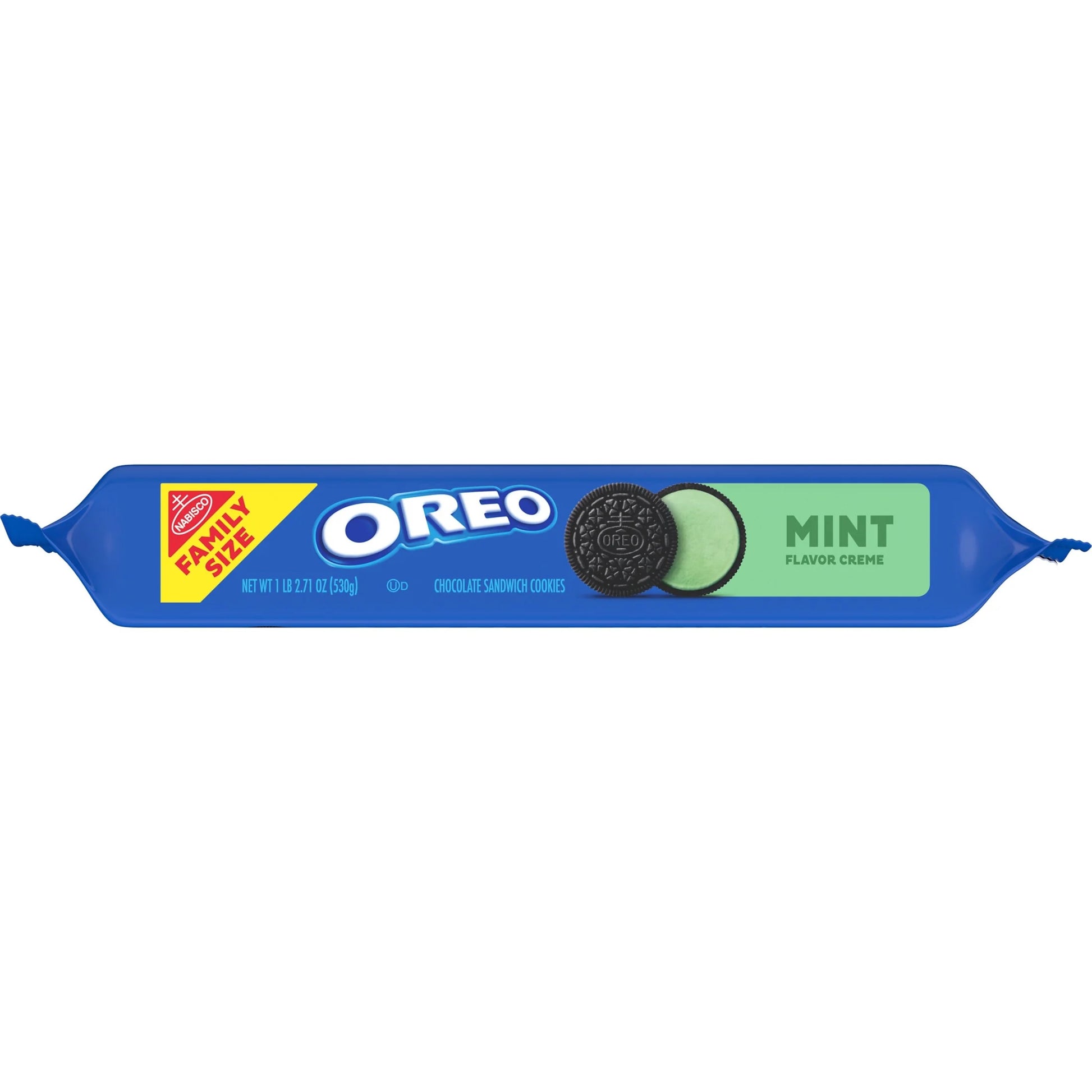 OREO Galletas Sándwich de Chocolate y Crema de Menta Tamaño Familiar, 18.71 oz