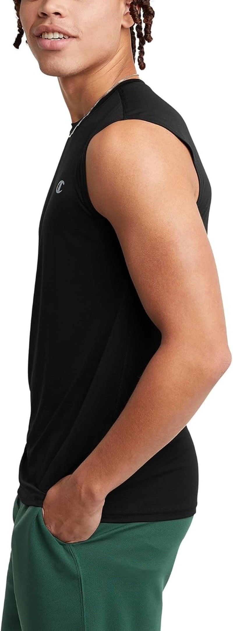 Champion Camiseta sin mangas para hombre, camiseta deportiva para hombre