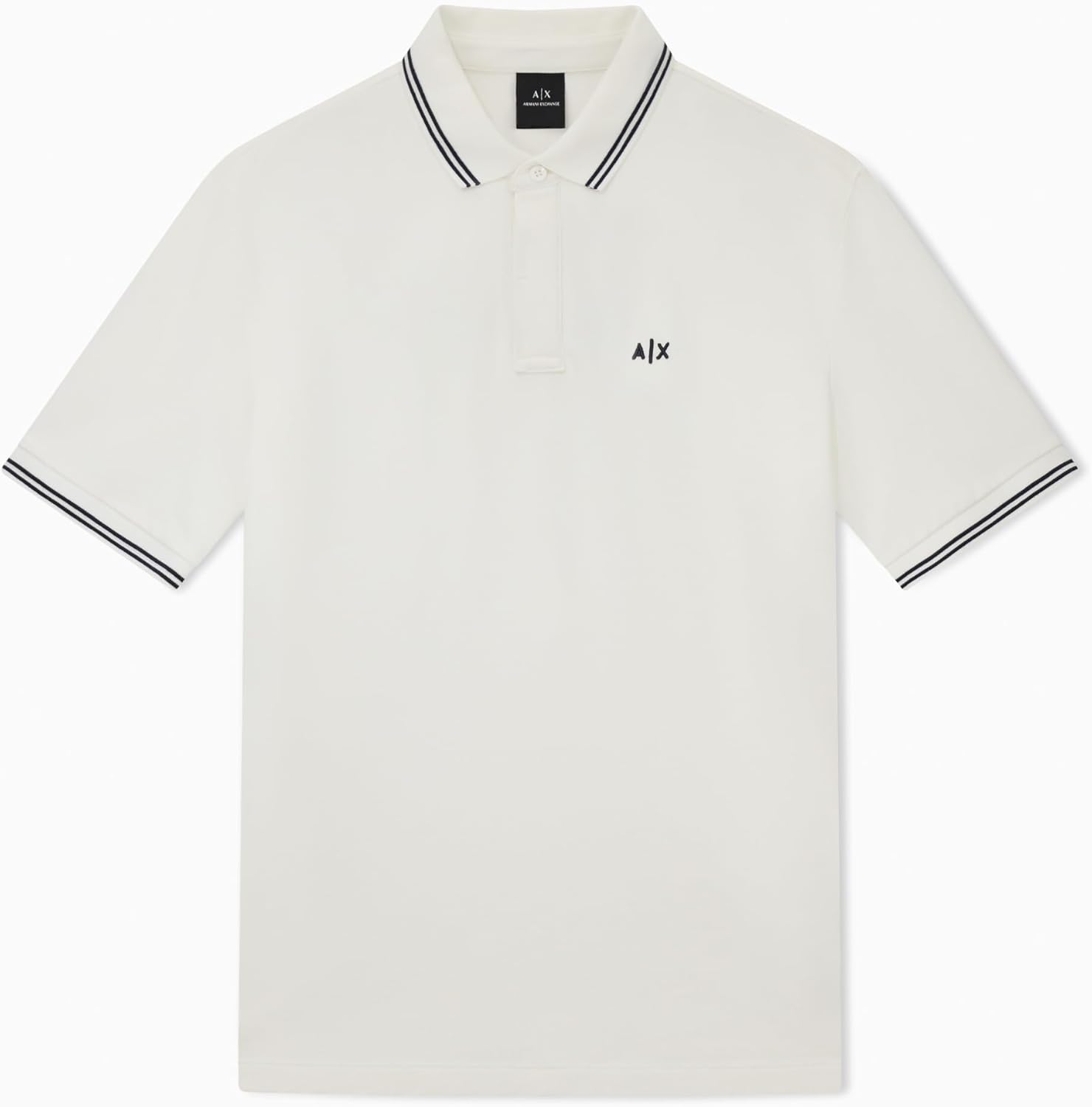 Armani Exchange Mens Regular Fit Small Logo Cotton Polo