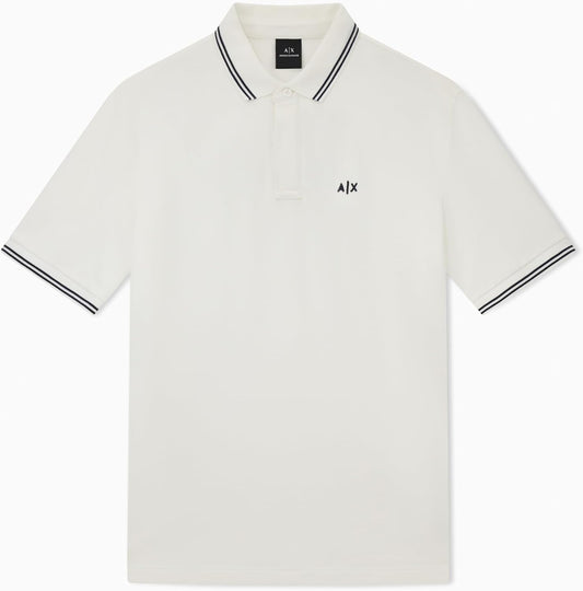 Armani Exchange Mens Regular Fit Small Logo Cotton Polo