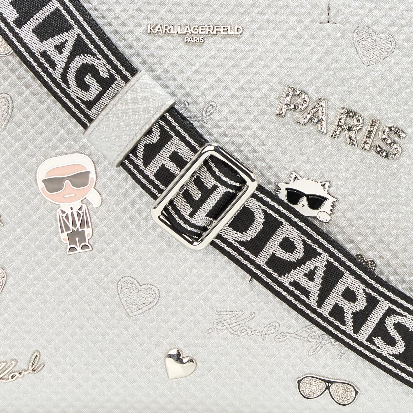 KARL LAGERFELD womens Maybelle Pins Satchel