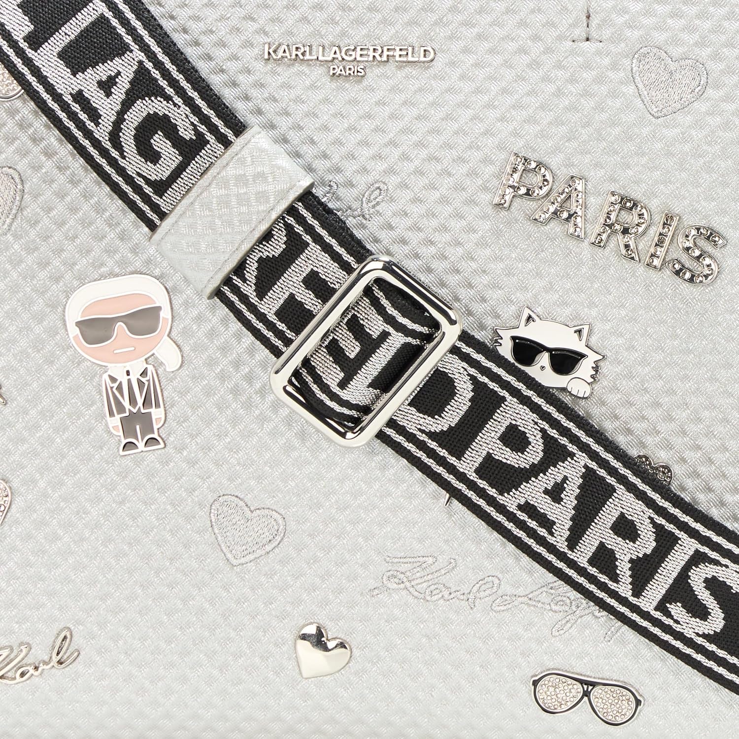 KARL LAGERFELD womens Maybelle Pins Satchel