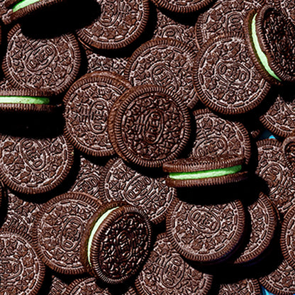OREO Galletas Sándwich de Chocolate y Crema de Menta Tamaño Familiar, 18.71 oz