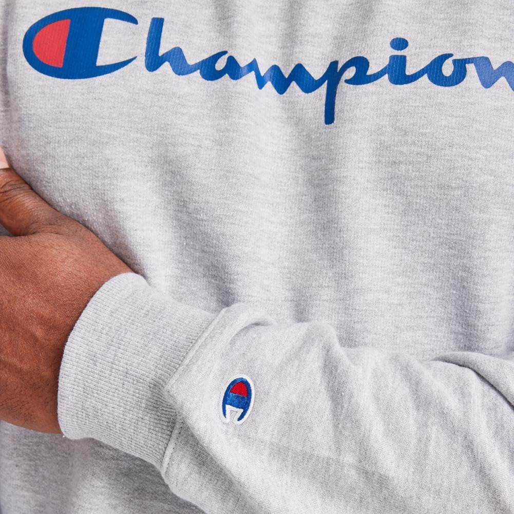 Champion - Sudadera de vellón Powerblend de peso medio con cuello redondo para hombre