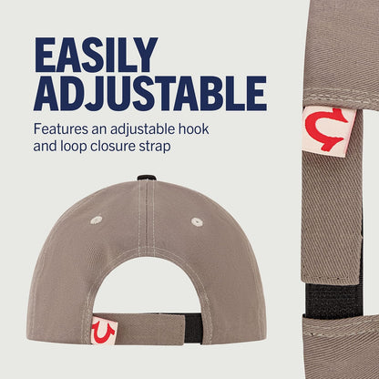 True Religion Gorra tipo béisbol ajustable unisex con logotipo de Buda, algodón de 5 paneles