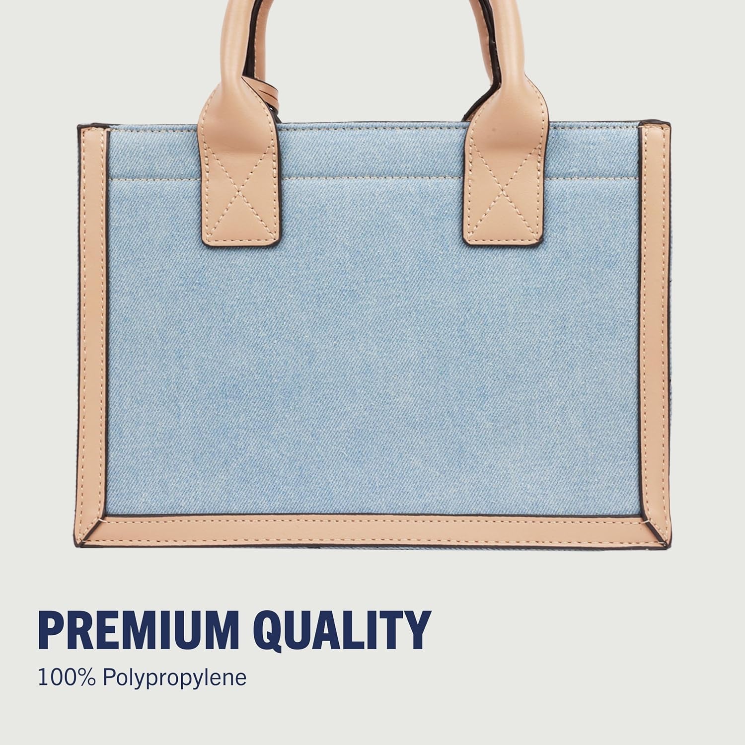 True Religion Bolso de mano, bolso de viaje con logotipo para mujer, mezclilla