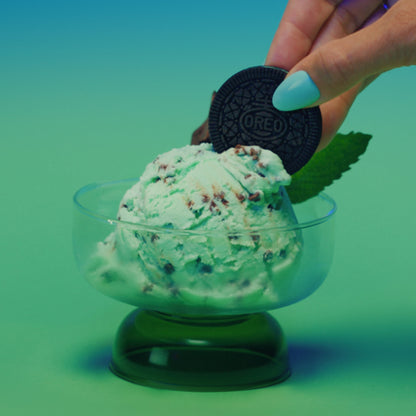 OREO Thins Galletas Sándwich de Chocolate con Crema de Menta, Tamaño Familiar