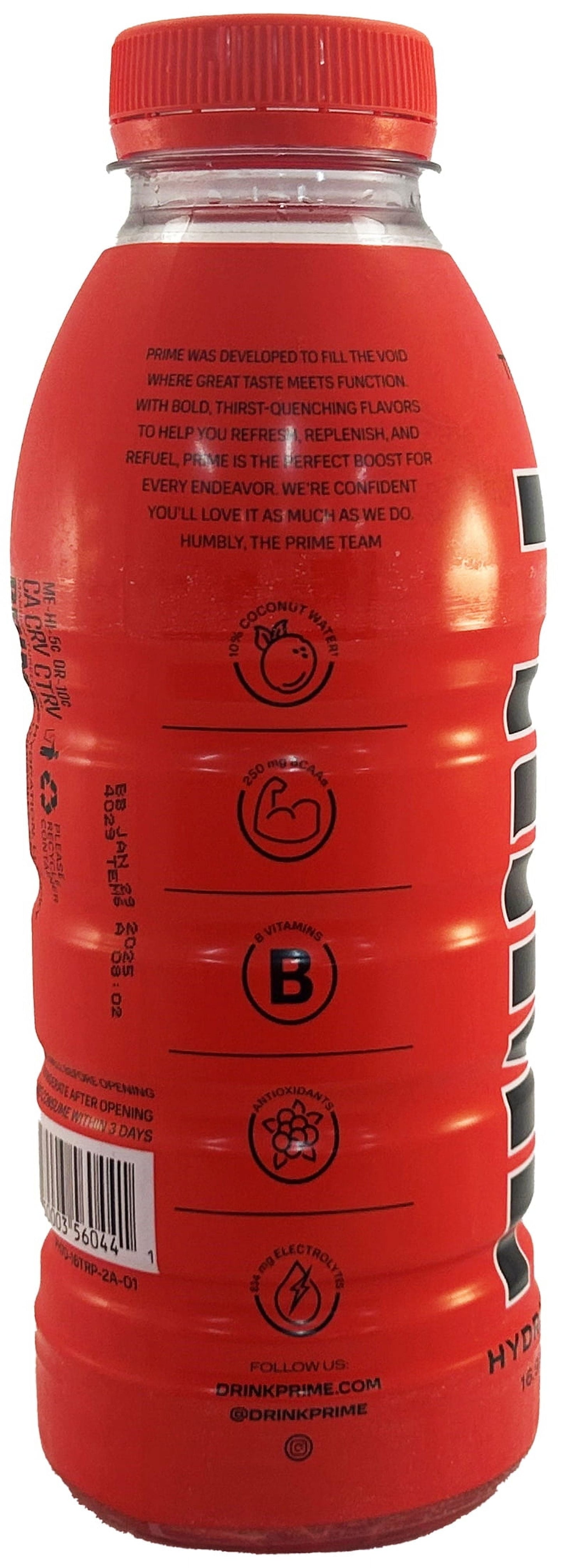 Prime Hydration Bebida Tropical Punch, 16,9 fl oz, Botella de Plástico Individual