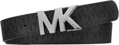  Michael Kors, Cinturón con hebilla Mk reversible de 34 mm para hombre