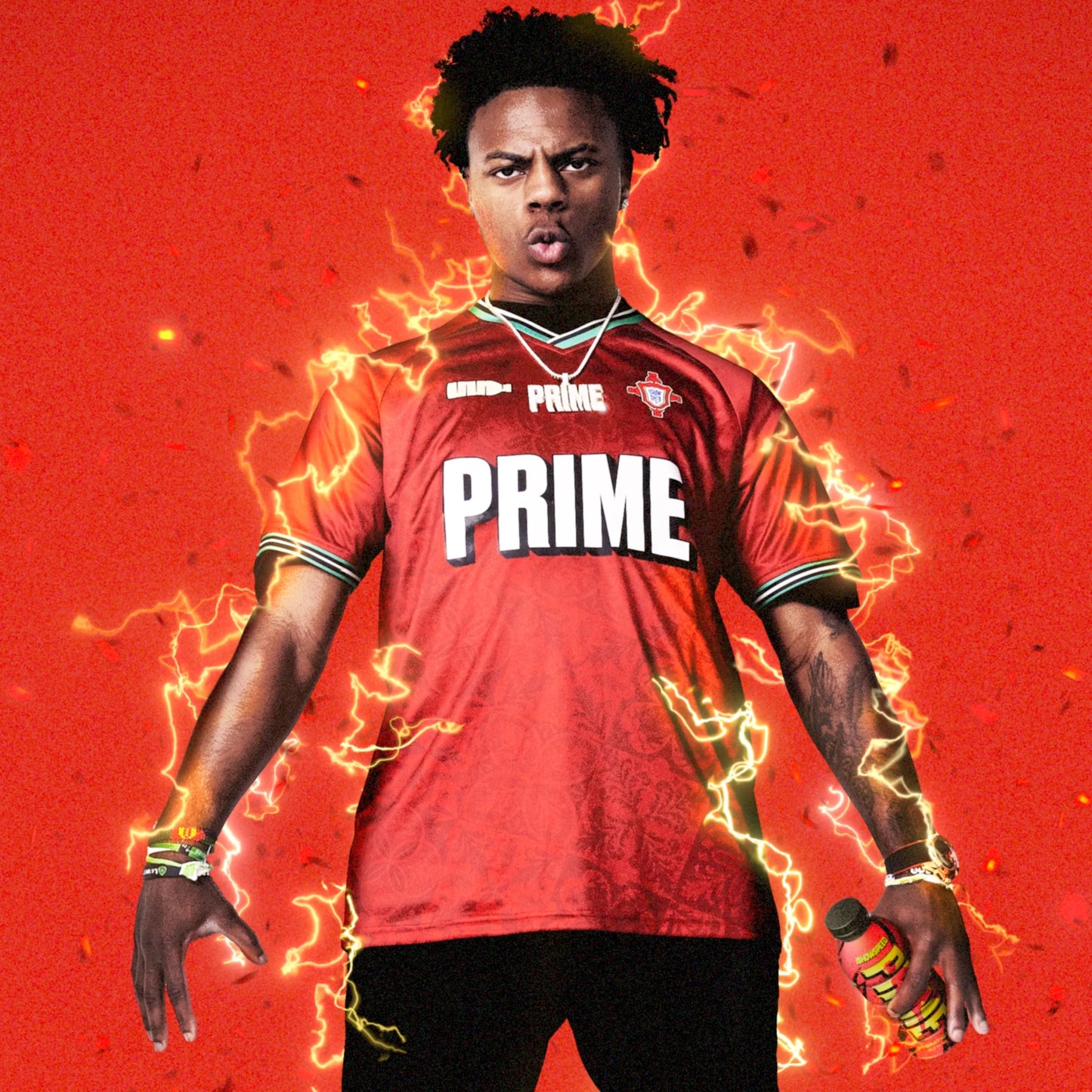 Prime Hydration Bebida Deportiva Ishowspeed, 16,9 fl oz, Botella