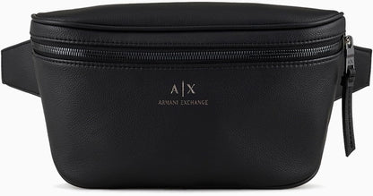 Armani Exchange Riñonera de cuero para hombre