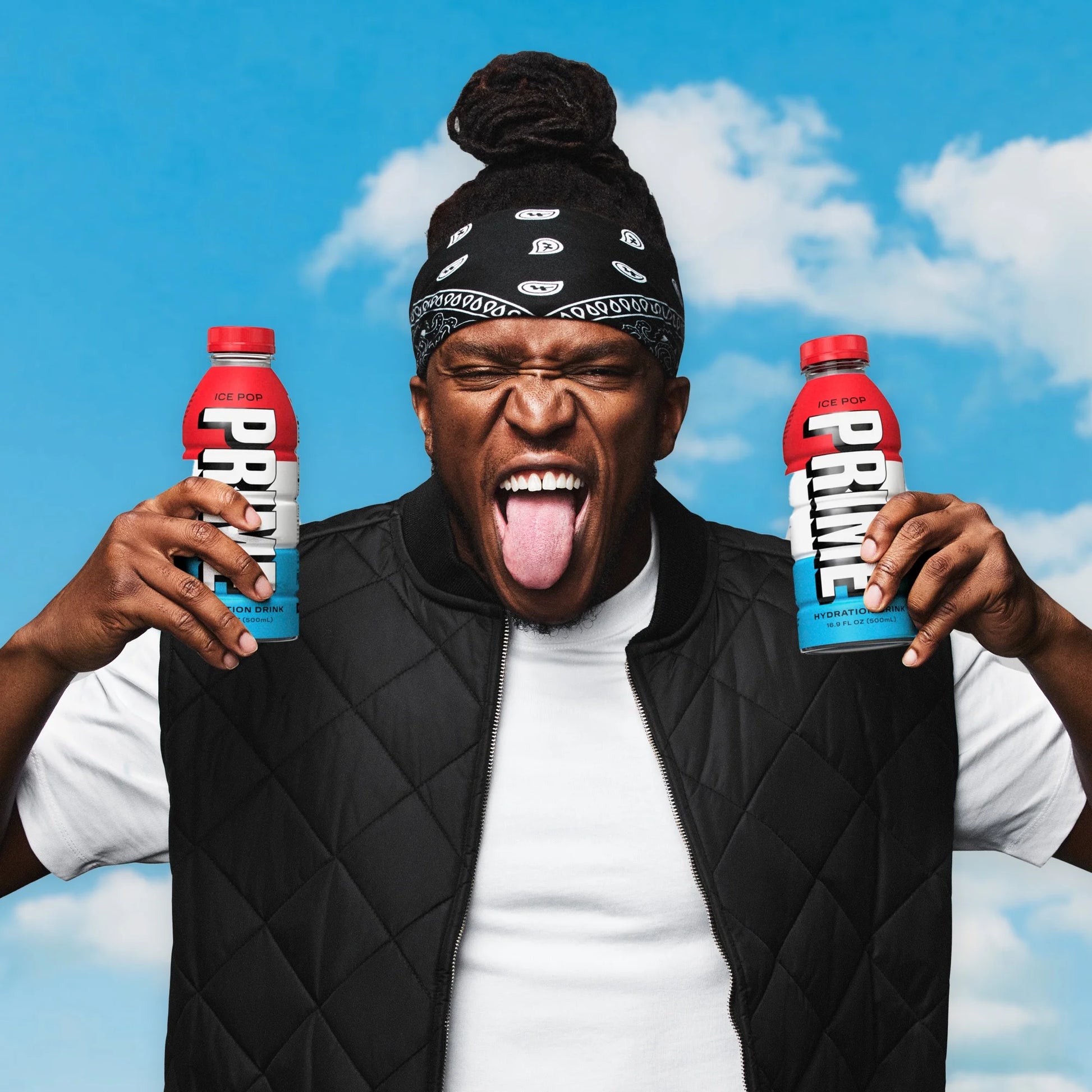 Prime Hydration Bebida Deportiva Ice Pop, 16,9 fl oz, Botella