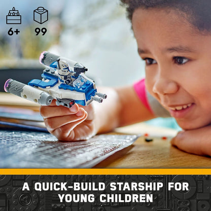 LEGO Star Wars: Juguete Coleccionable de Star Wars Y-Wing para Niños con Minifigura Capitan Rex