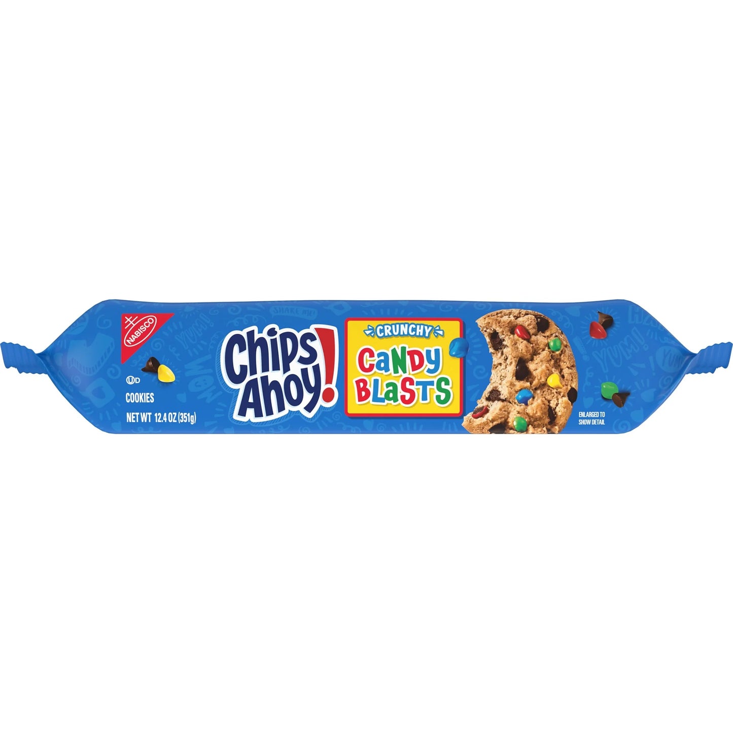CHIPS AHOY! Galletas Crujientes con Chispas de Chocolate Candy Blasts Fudgy, 12.4 oz