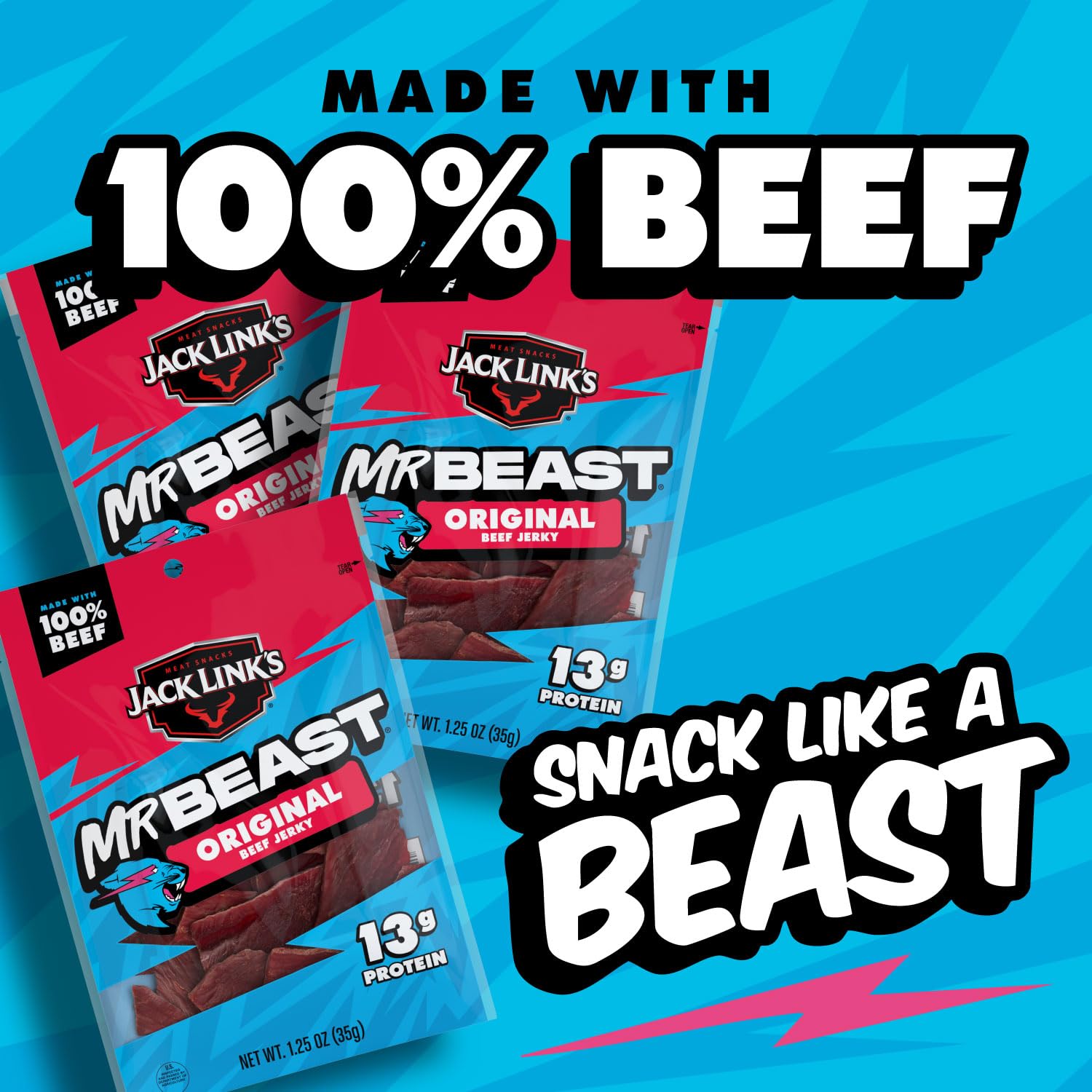 Mr Beast Original Beef Jerky 35g