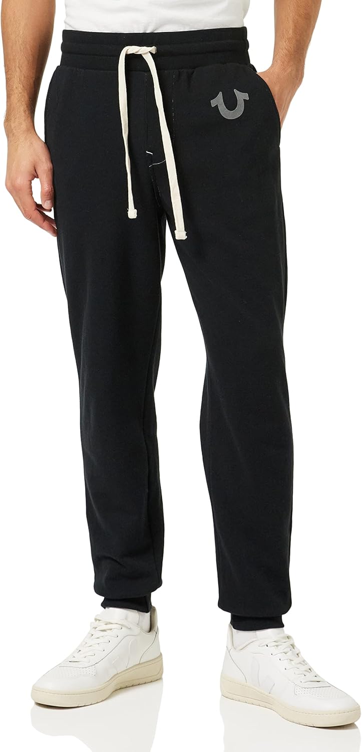 Men’S Classic Logo Jogger Sweatpants – Mens Sweatpants, Joggers for Men with Puff Logo