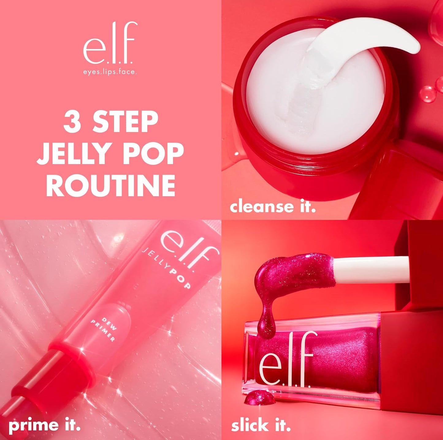 Jelly Pop Glow Reviver Lip Oil, Limited Edition Nourishing Formula Creates a Sheer, Ultra-Glossy Finish, Non-Sticky Feel, Vegan & Cruelty-Free