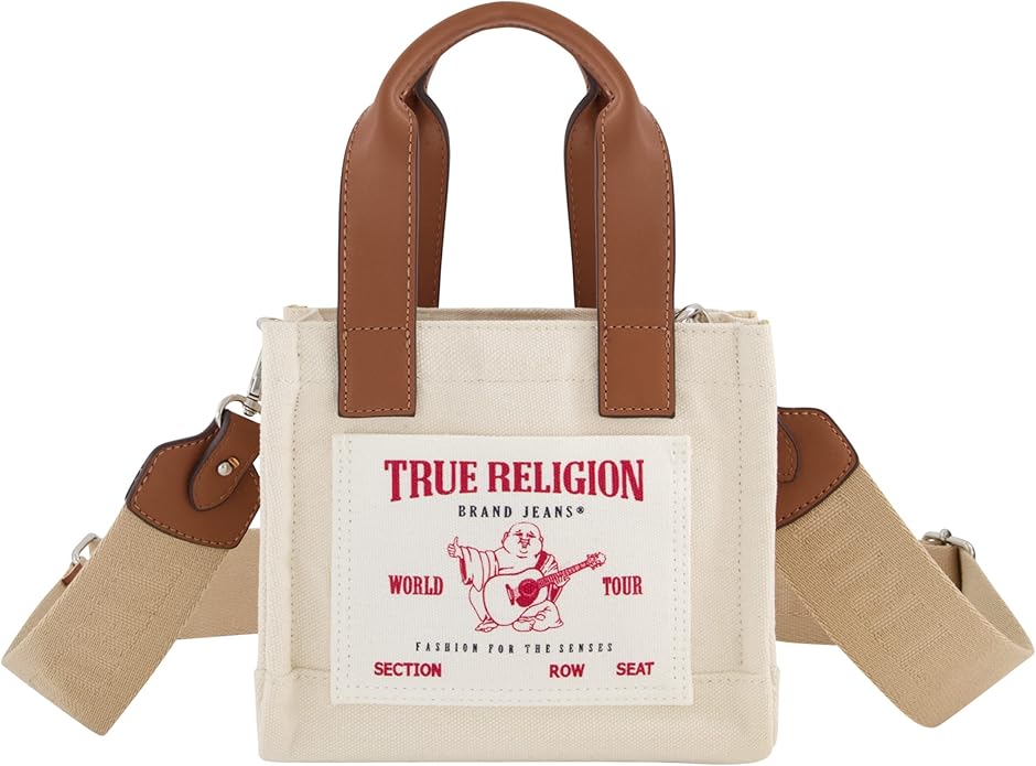 True Religion Bolso de mano, mini bolso de hombro de viaje para mujer con correa ajustable