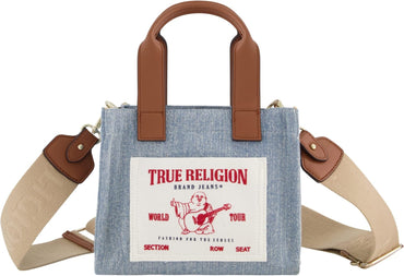 True Religion Bolso de mano, mini bolso de hombro de viaje para mujer con correa ajustable
