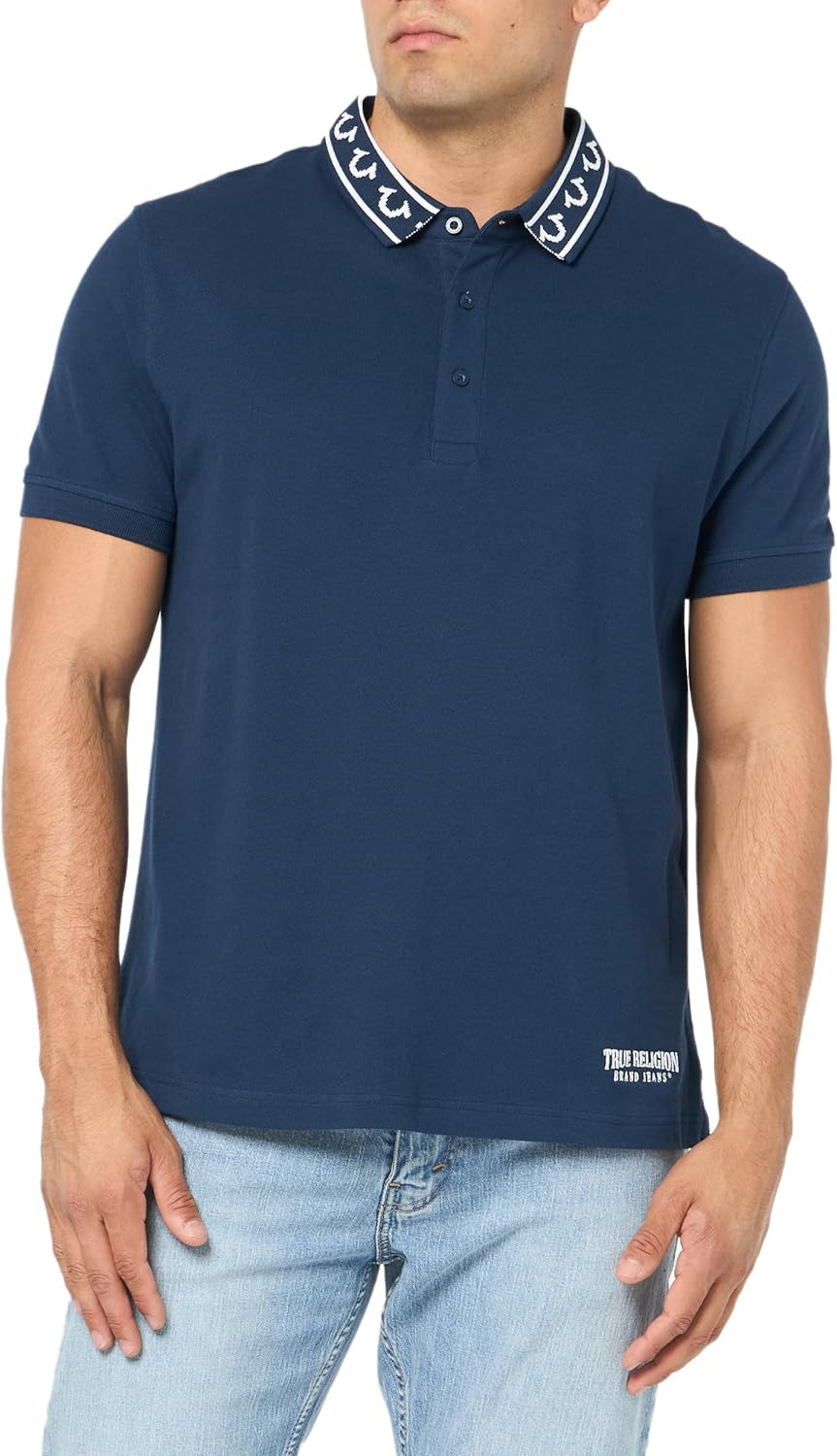 True Religion Polo relajado para hombre