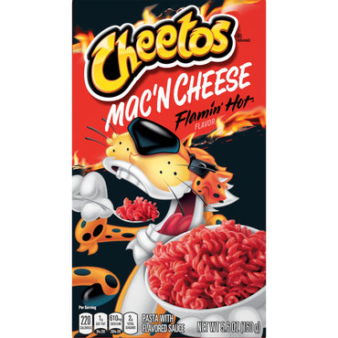 Cheetos Mac N Cheese Pasta con Salsa Saborizada Sabor Atrevido y Cursi, Caja de 5.9 oz