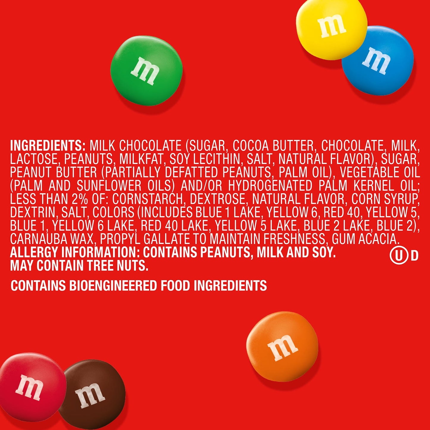 M&M's Caramelo de Chocolate con Leche y Mantequilla de Maní Minis - Megatubo de 1,74 oz (el Embalaje Puede Variar)