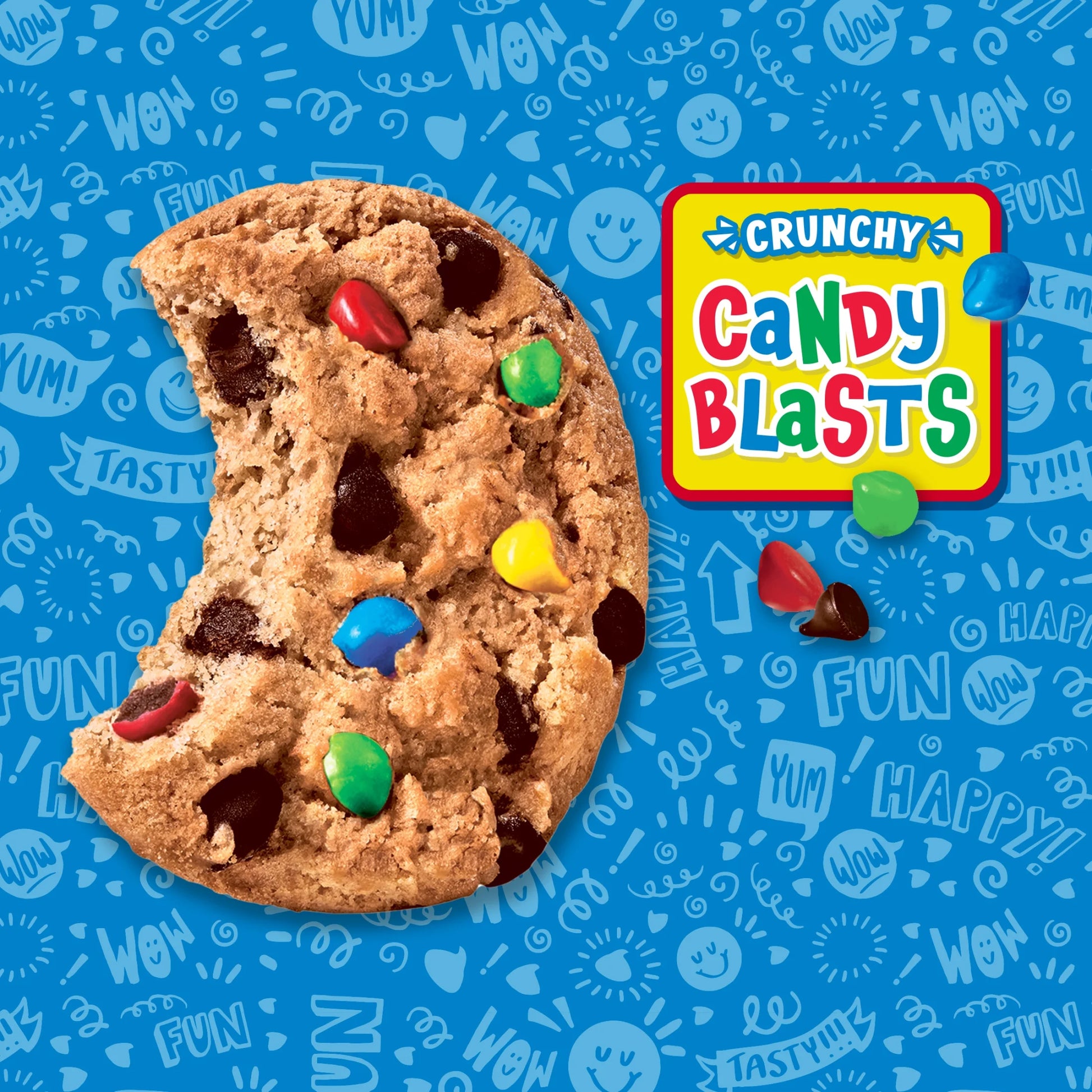 CHIPS AHOY! Galletas Crujientes con Chispas de Chocolate Candy Blasts Fudgy, 12.4 oz